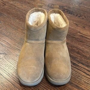 UGG Tan Suede Ankle Boots